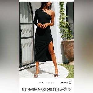Ms Maria Maxi Dress Black - Hello Molly